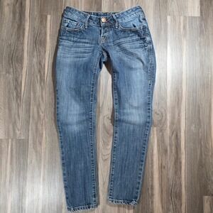 Levis 592B-6852 Low Rise Skinny Jeans Medium Wash Blue Denim 26x29 Mens